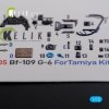 KELIK K72105 BF109 G-6 interior 3D decals for Tamiya kit 1/72